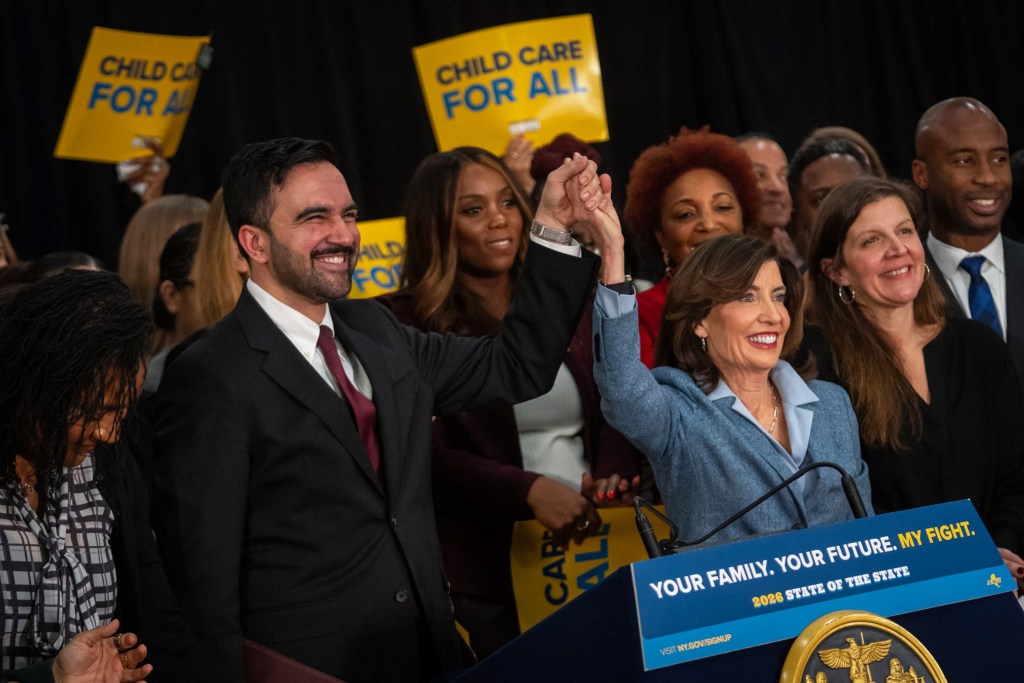 Mayor Zohran Mamdani and Gov. Hochul announce in Flatbush, Brooklyn a plan to deliver free child care for two year olds in New York City, in addition to strengthening the existing 3K program,