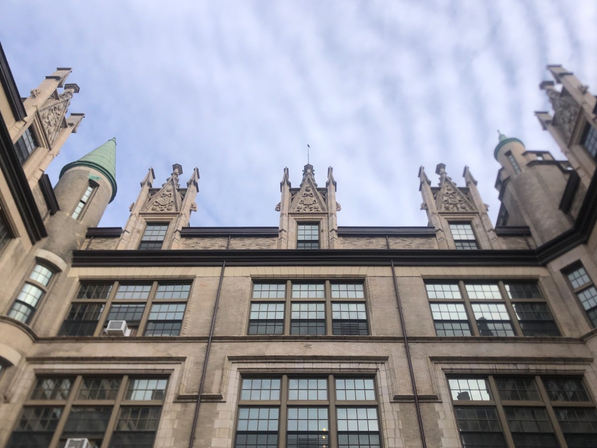 An affordable housing building for artists in Harlem had gothic architecture