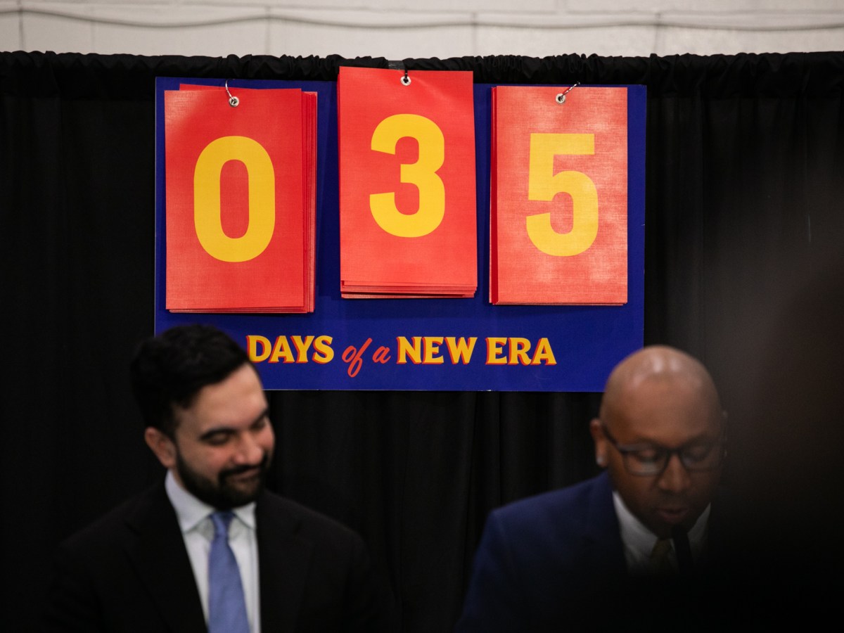 Mayor Zohran Mamdani highlighted his number days on the job during a press conference at a Far Rockaway NYCHA complex,