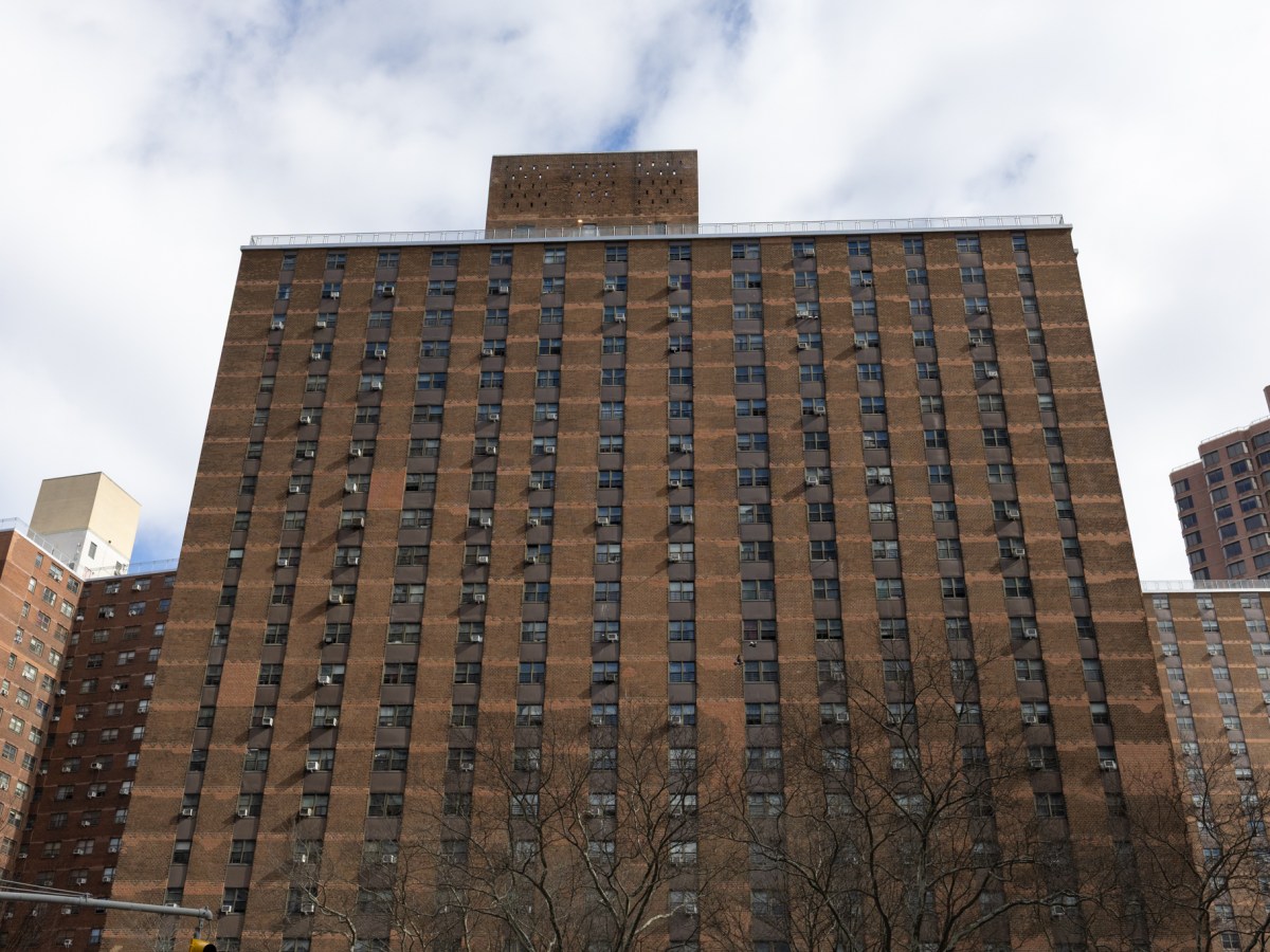 The sun reflects off NYCHA's Isaacs Houses buildings in Yorksville