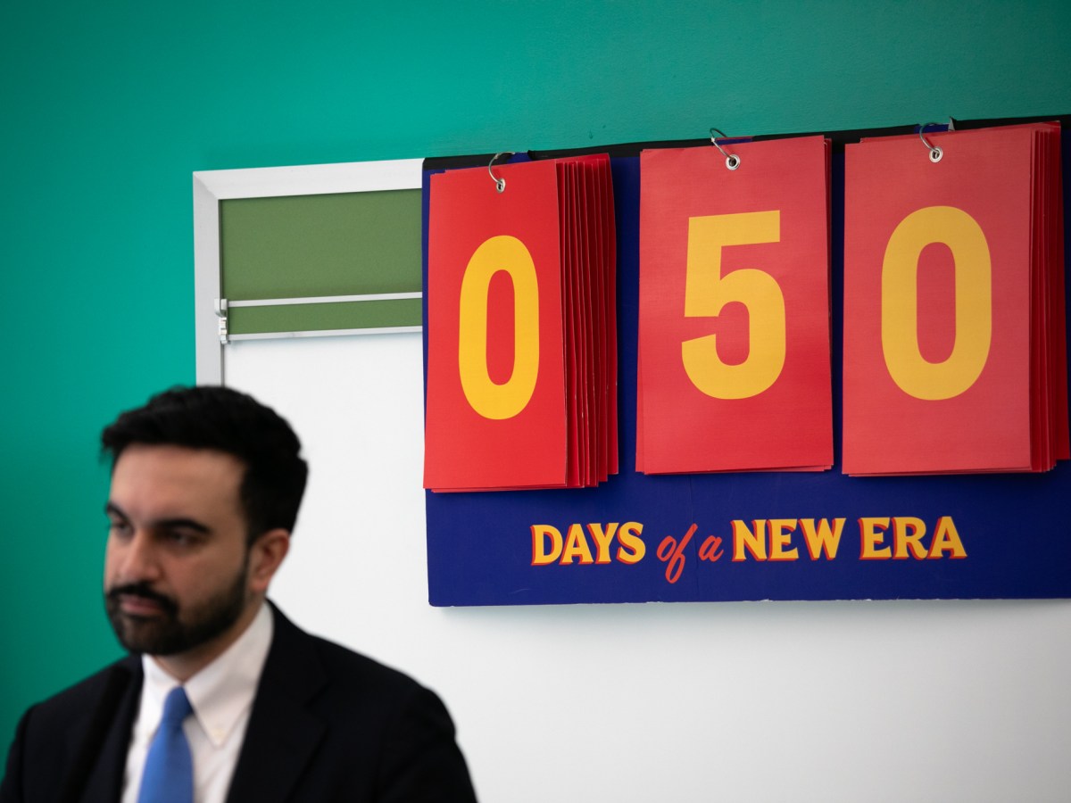 Mayor Zohran Mamdani holds a press conference at a soon-to-open early childhood center on the Upper East Side