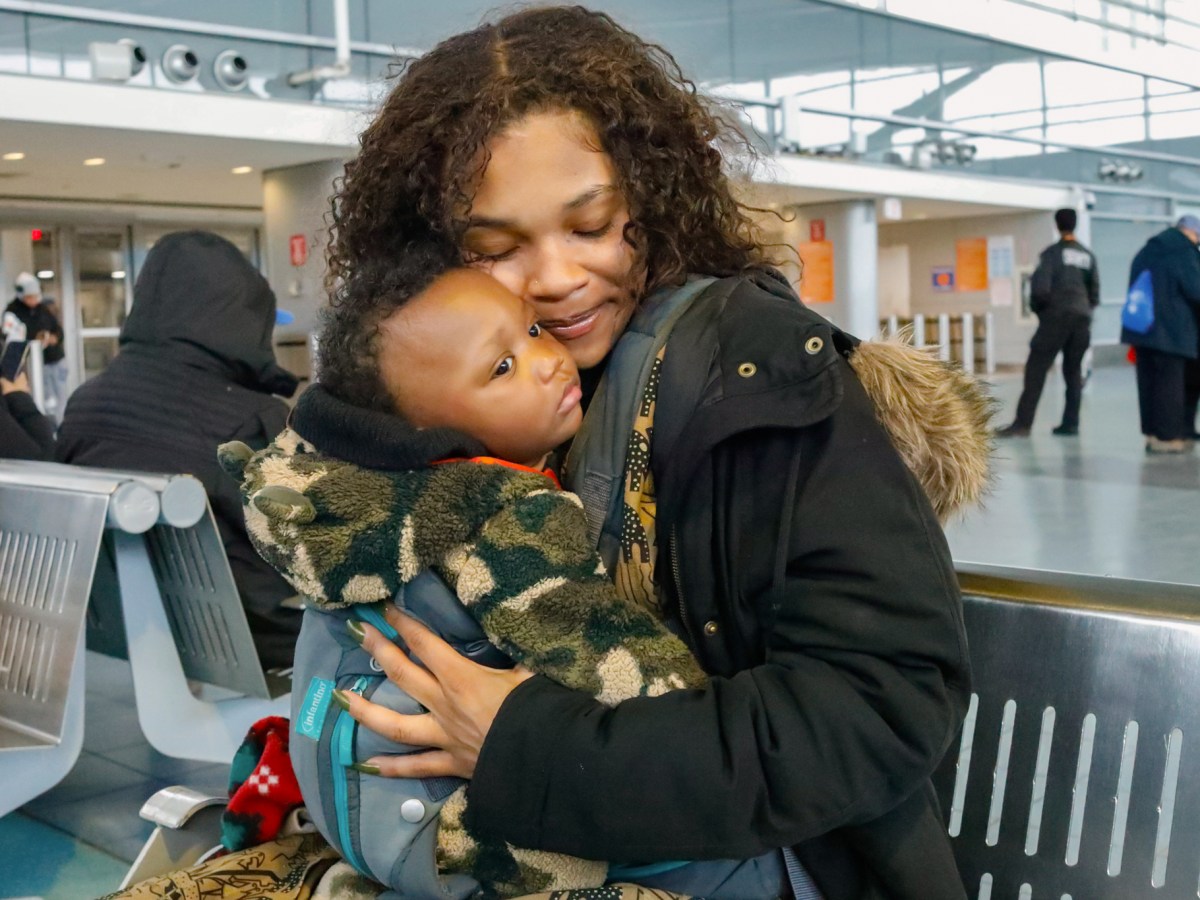 Tianna Daniels has been staying at a Staten Island family shelter with her son, Papa, while she looks for permanent housing,