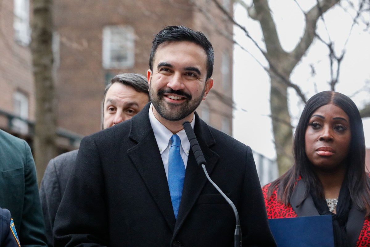 Mayor Zohran Mamdani speaks in The Bronx about new efforts to reduce the amount of scaffolding and sidewalk sheds around the city,