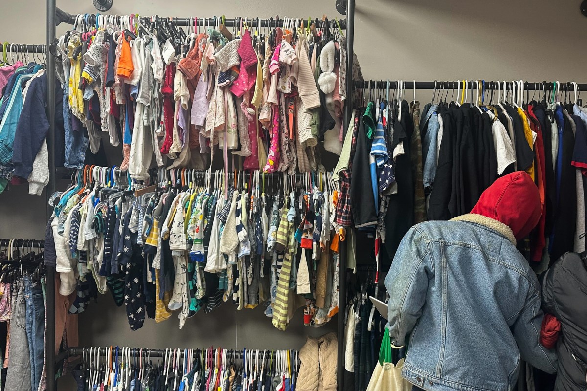 St. Mary’s Episcopal Church in Brooklyn collected and distributed free clothing for families,