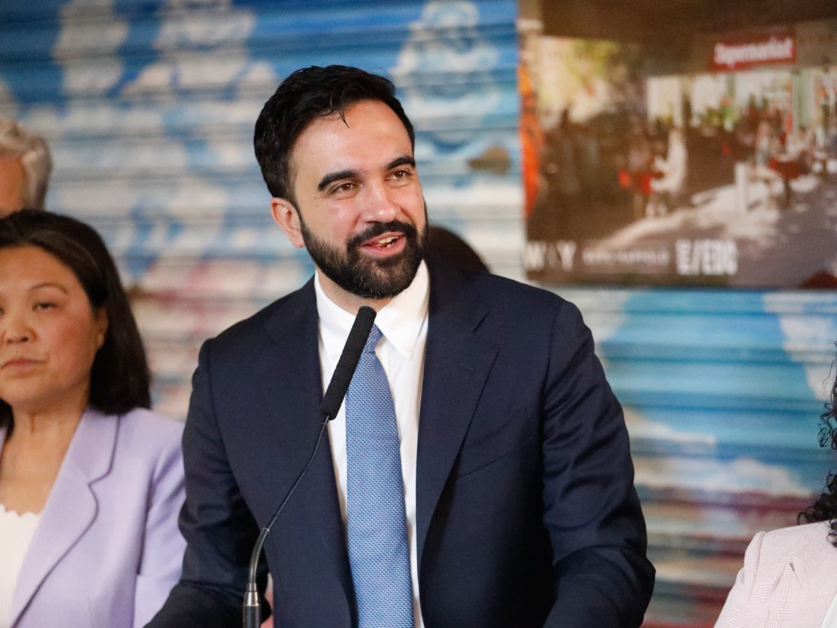 Mayor Zohran Mamdani speaks at La Marqueta about plans to open the first city-run grocery store in East Harlem
