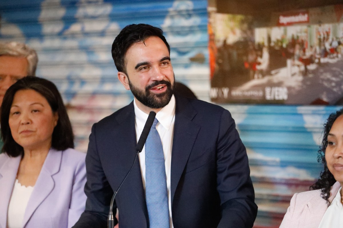 Mayor Zohran Mamdani speaks at La Marqueta about plans to open the first city-run grocery store in East Harlem