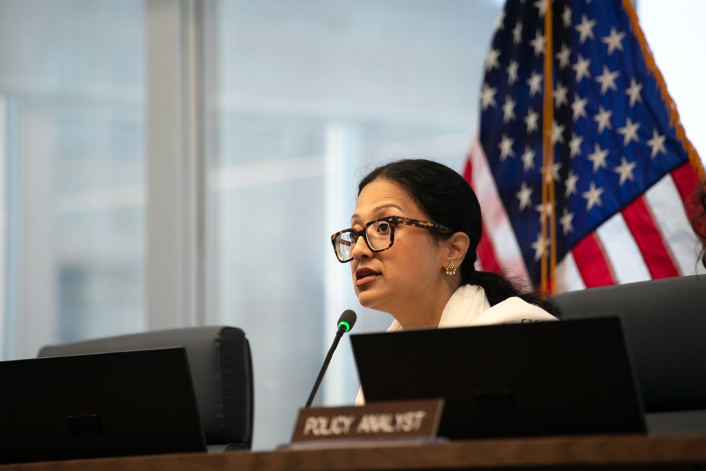 Councilmember Shahana Hanif (D-Brooklyn) chairs a hearing on disability work access,