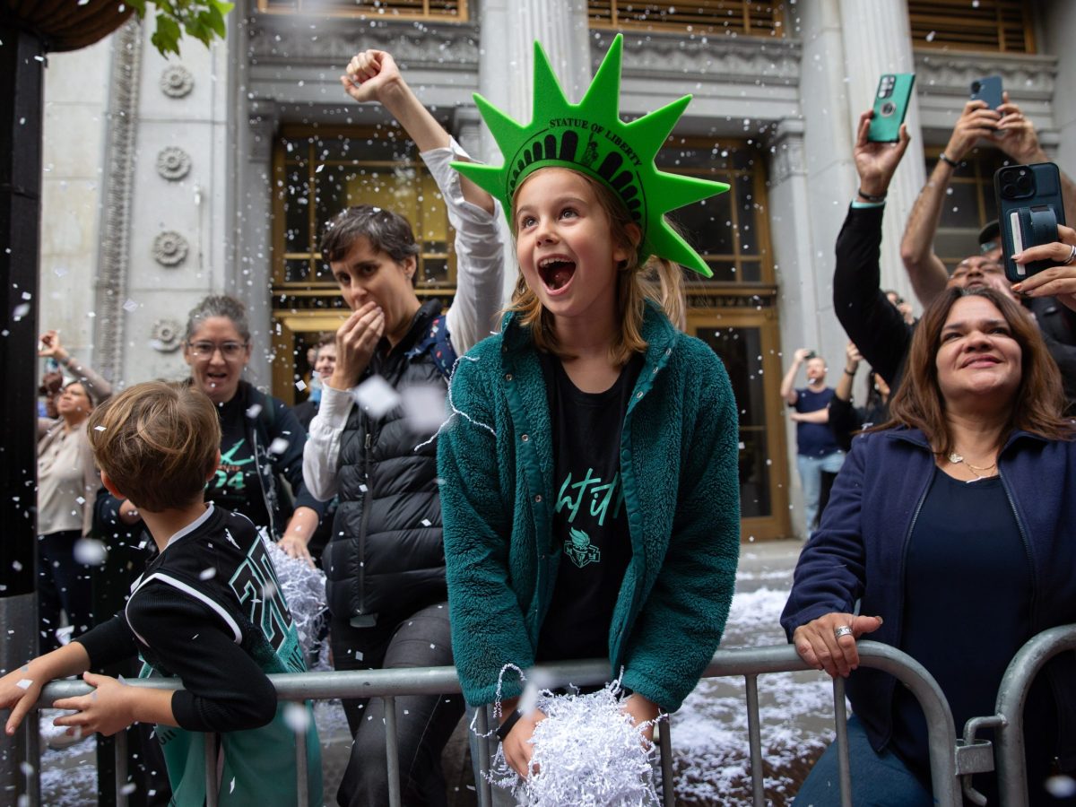Thousands of fans packed into the Canyon of Heroes in Lower Manhattan to watch the Liberty’s championship parade.