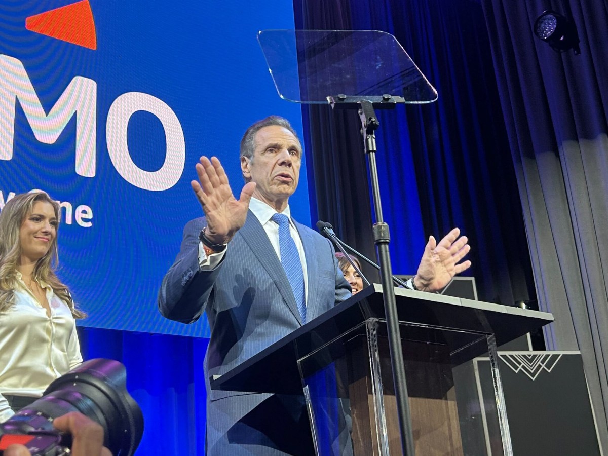 Former Gov. Andrew Cuomo gives his concession speech in the mayoral race