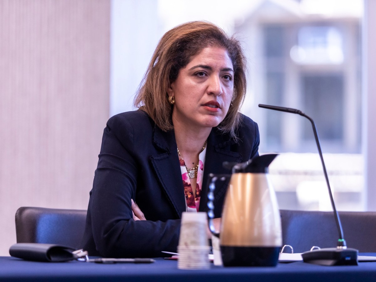 Nadia Shihata, Mayor Mamdani's appointee to head the Department of Investigations, is grilled by member's of the City Council's Committee on Rules, Privileges, Elections, Standards and Ethics on April 6, 2026.