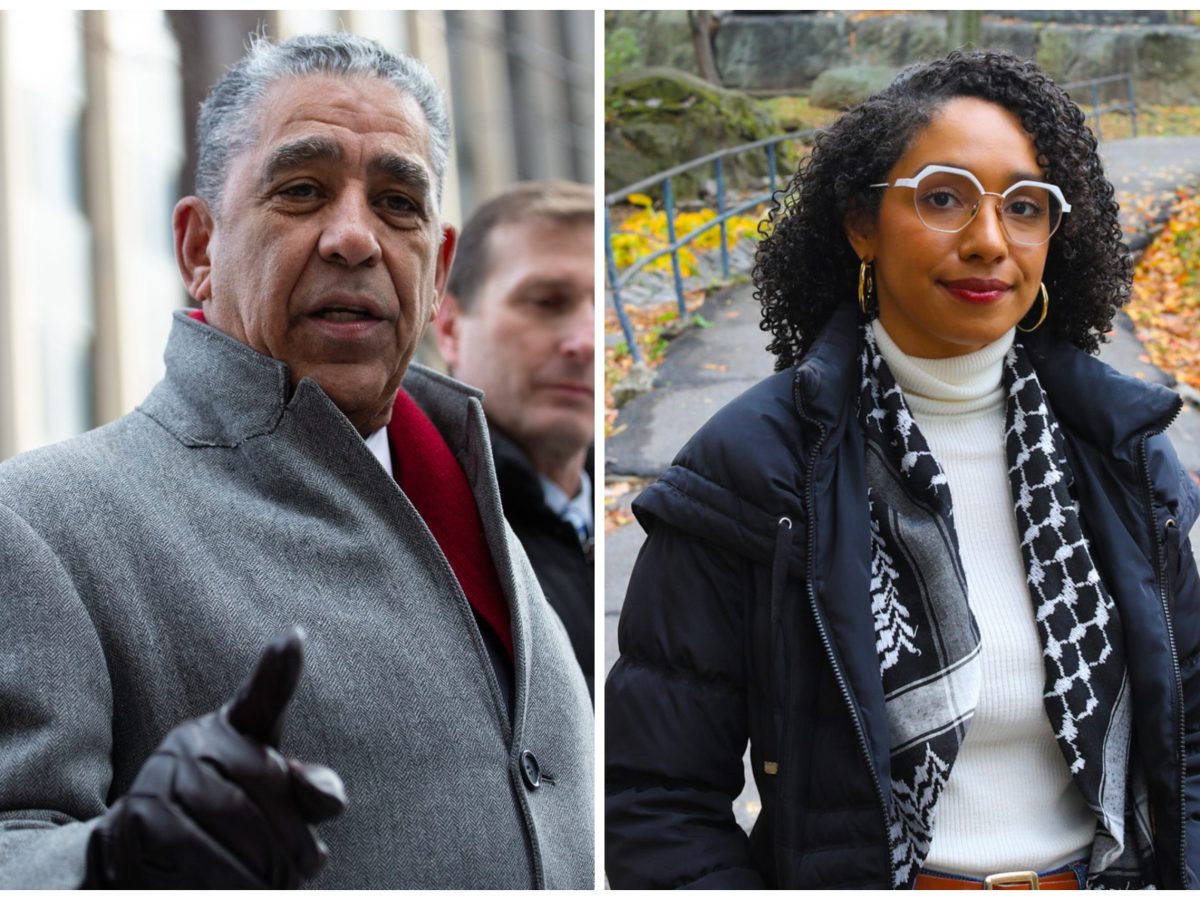 Harlem-based union organizer Darializa Avila Chevalier, right, is running to unseat Democratic U.S. Rep. Adriano Espaillat.