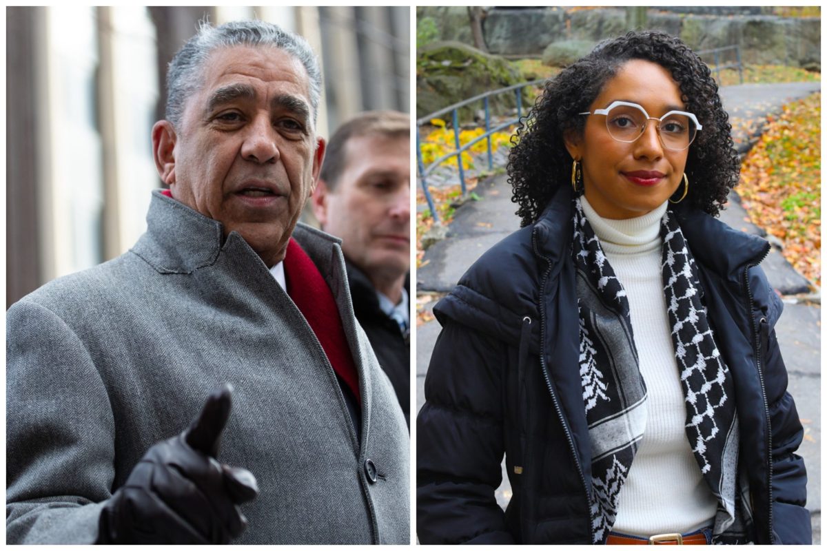 Harlem-based union organizer Darializa Avila Chevalier, right, is running to unseat Democratic U.S. Rep. Adriano Espaillat.