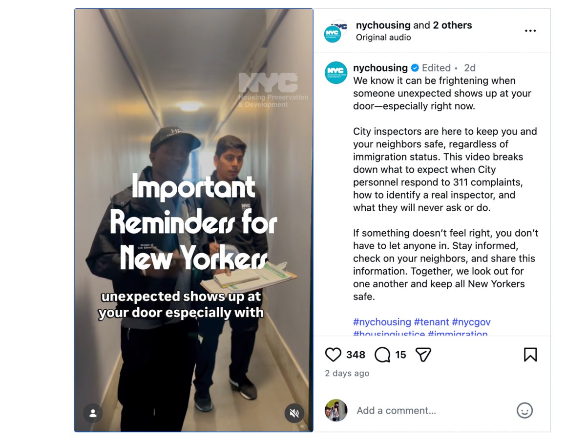 The Department of Housing and Preservation produced a video on how tenants can ensure people claiming to be housing inspectors are really with the city.