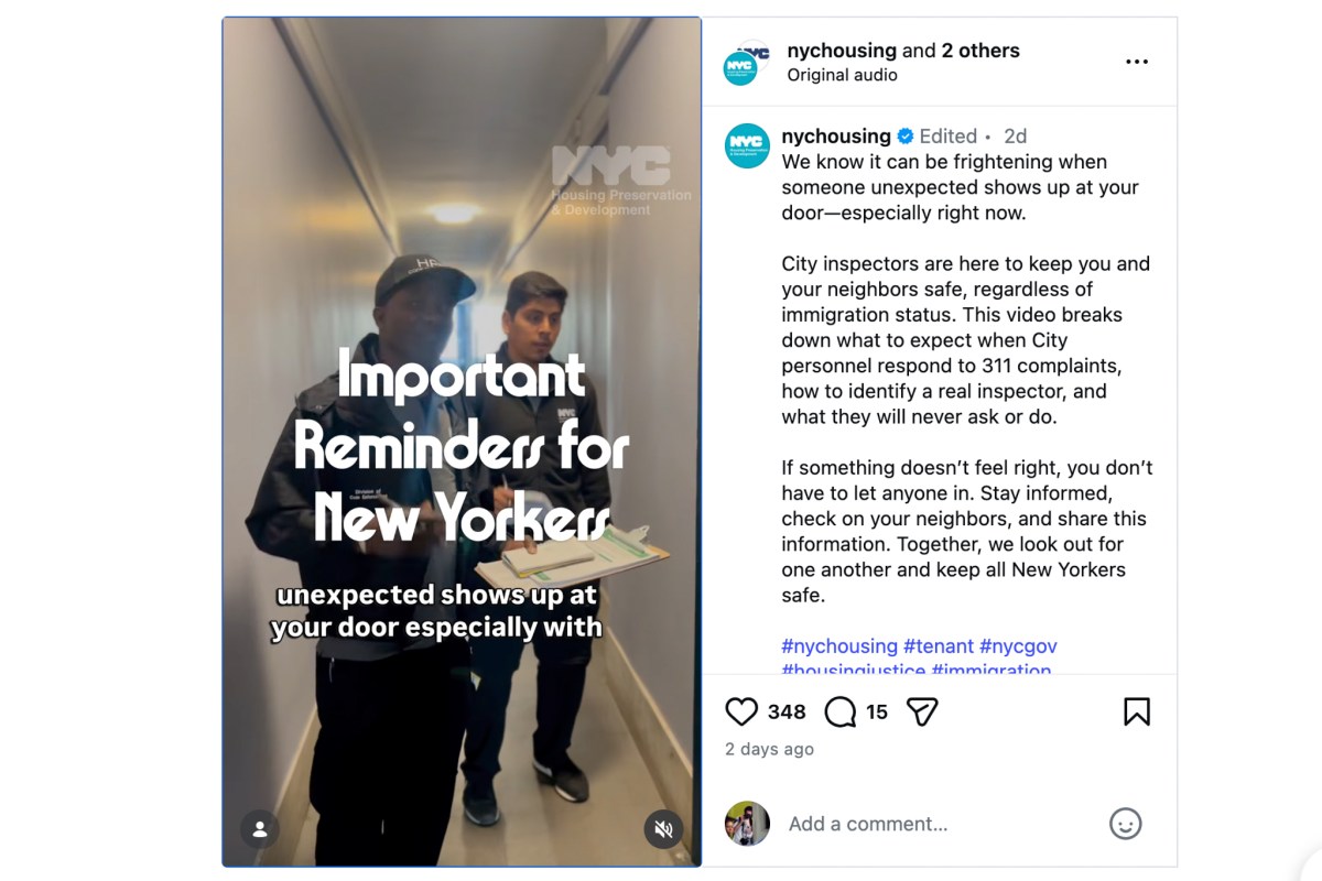 The Department of Housing and Preservation produced a video on how tenants can ensure people claiming to be housing inspectors are really with the city.