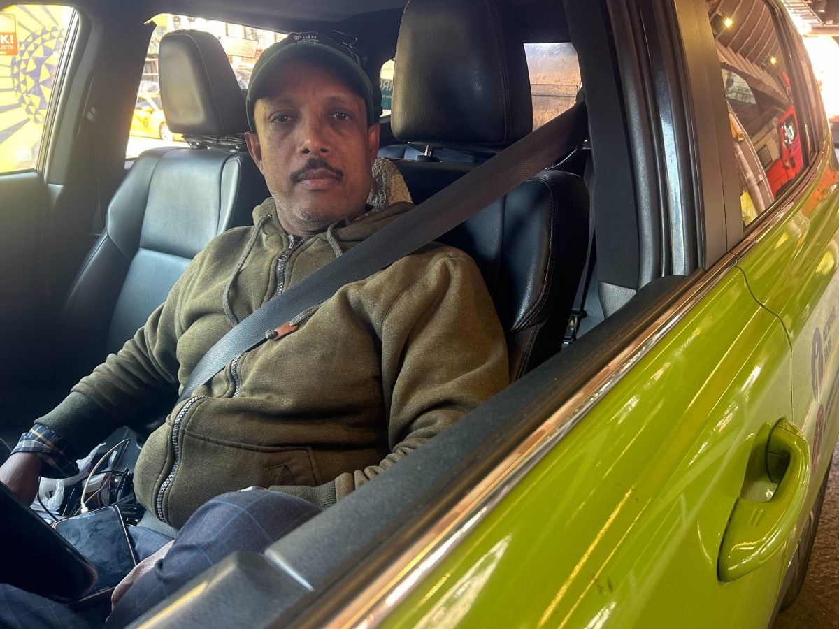 Syed Kabir, 52 is one of the shrinking number of green cab drivers,